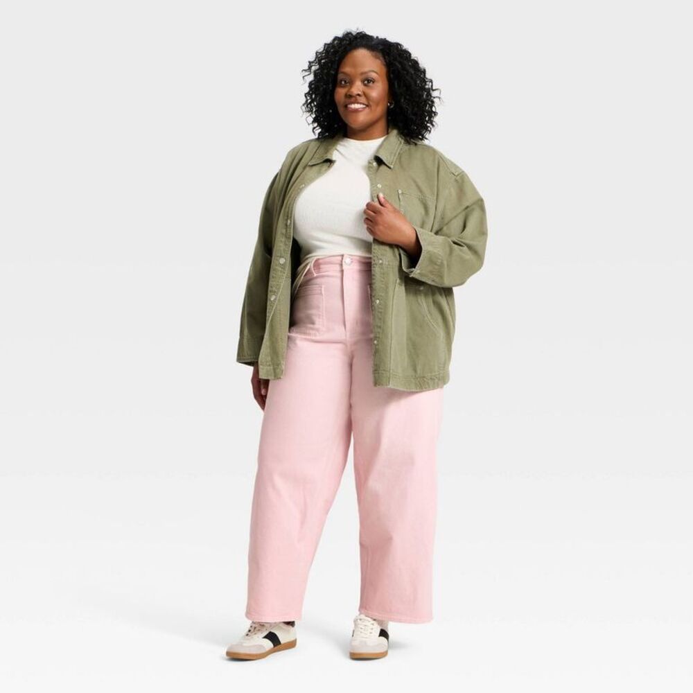 NWT Universal Thread Wide Leg Pants in Light Pink - Picture 3 of 3